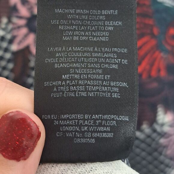 Anthropologie Maeve Fairchild Flared Floral Dress size XS - Picture 8 of 8